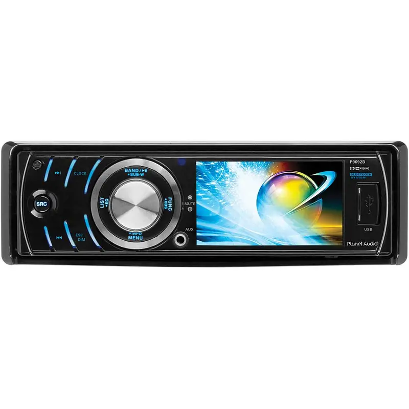 P9692b 1-Din 3.2" Widescreen Dvd/Cd/Mp3 Receiver W/ Bluetooth 1