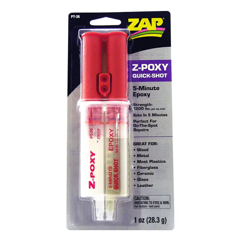 Pacer Technology Z-Poxy 5-Minute Quick Shot Epoxy (1Oz) 1
