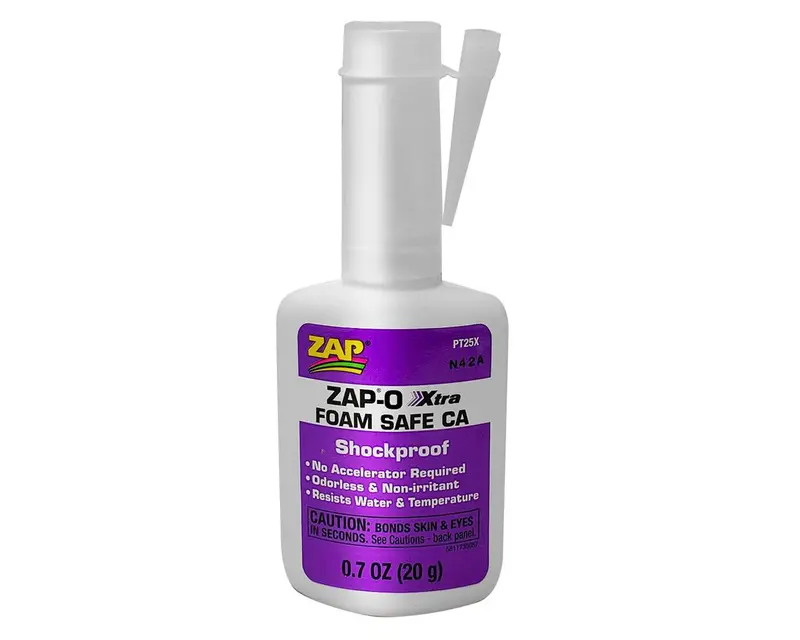 Pacer Technology Zap-O Xtra Shockproof Foam Safe Ca Glue (.7Oz) 1
