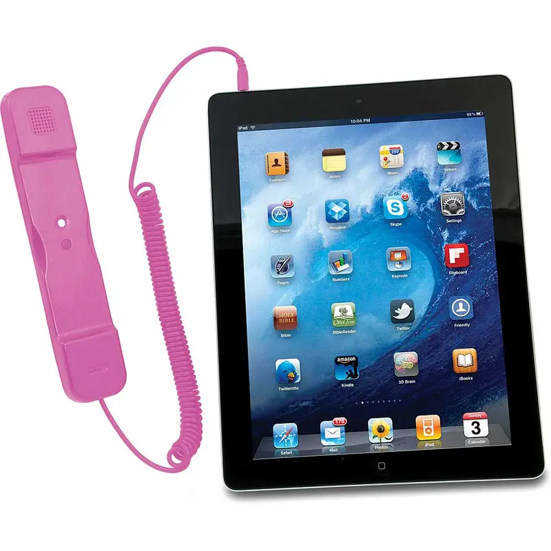 Pad-Rstp Radiation Safe Telephone Handset For Iphone/Ipad, Pink 1