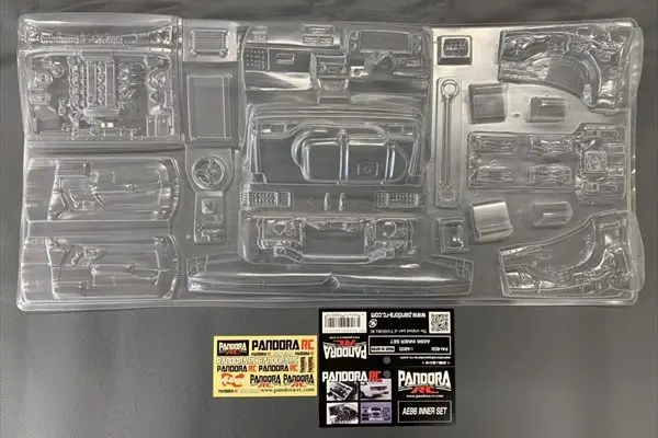 Pandora Rc 1/10 Scale Lexan General Purpose Inner Set (Ae86 Type) (Miniature Scale Drift Accessory) 1