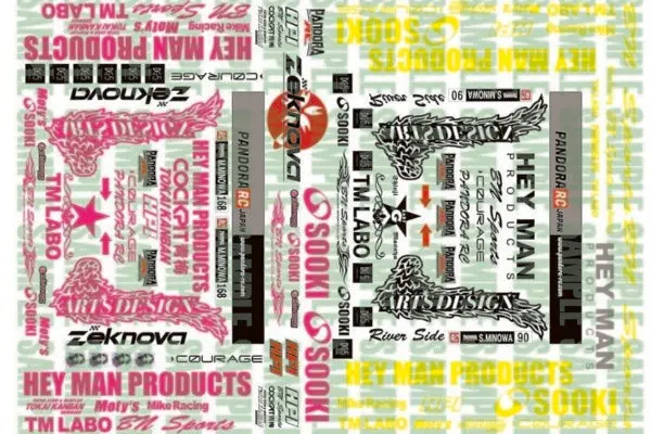 Pandora Rc Vinyl Logo & Sticker Sheet (Hey Man Products) 1