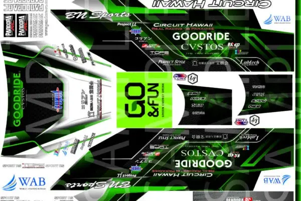Pandora Rc Vinyl Logo & Sticker Sheet (Jin Horino Spec) 1