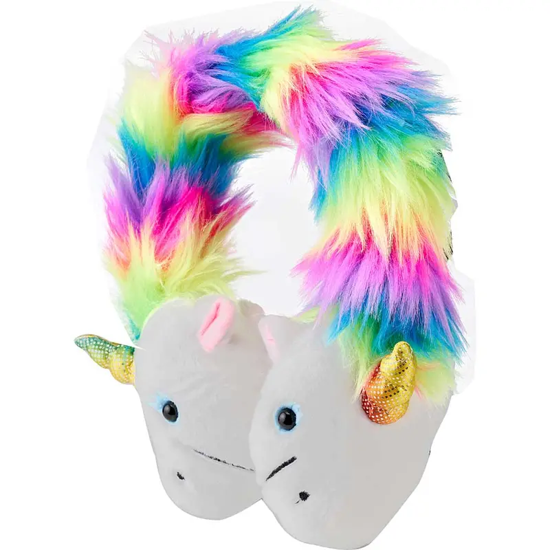 Plush Headphone W/Mic, Unicorn 1