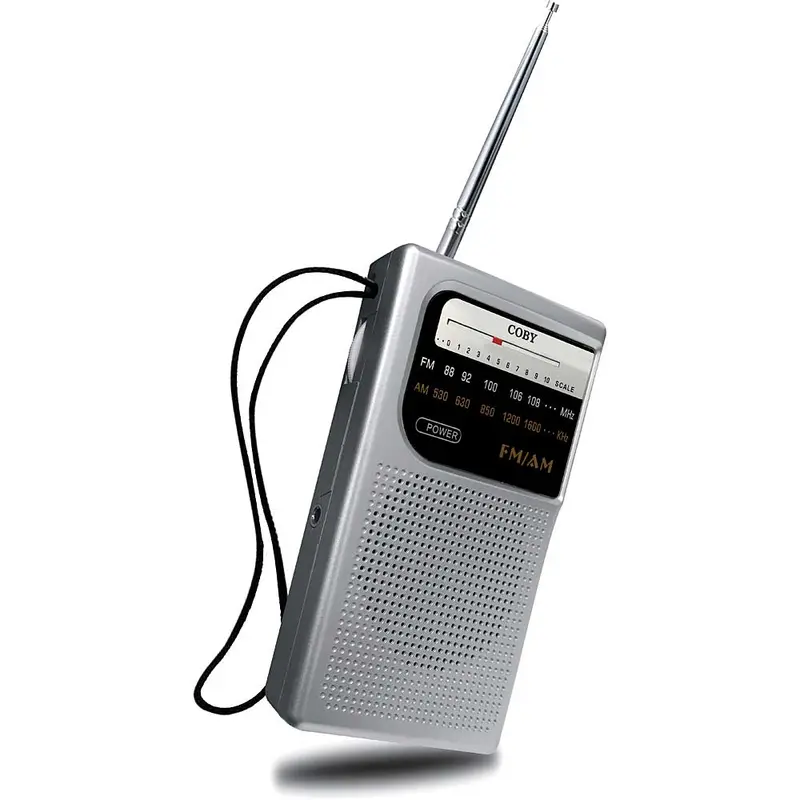 Pocket Size Am/Fm Radio, Silver 1