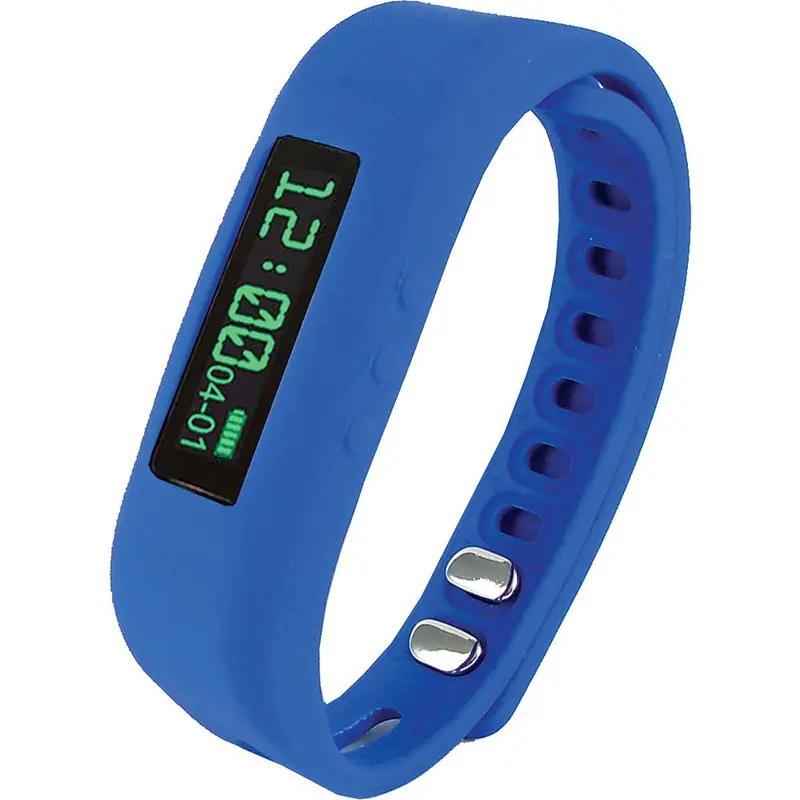 Powerx-Fit Fitness Wristband With Bluetooth®, Blue 1