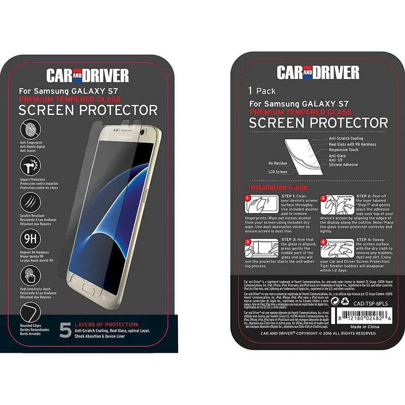 Premium Tempered Glass Screen Protector For Samsung Galaxy S7 1