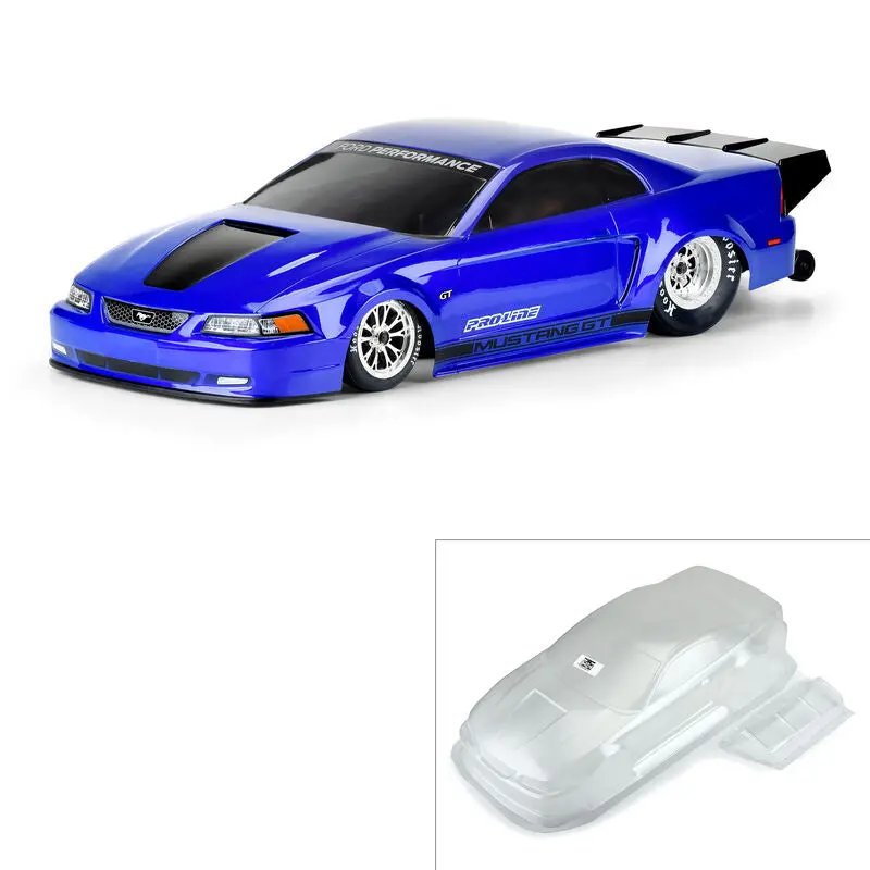 Pro-Line 1/10 1999 Ford Mustang Clear Body: Drag Car 1
