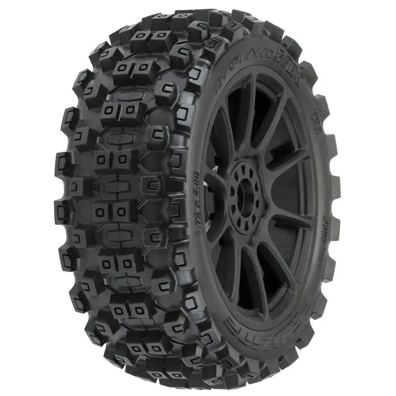 Pro-Line 1/8 Badlands Mx M2 F/R Buggy Tires Mounted 17Mm Black Mach 10 (2) 1