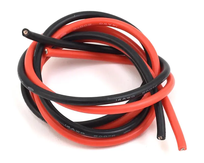 Protek Rc 14Awg Silicone Hookup Wire (Red & Black) (2' Each) 1