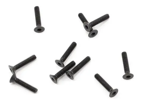 Protek Rc 2X10mm "High Strength" Flat Head Screws (10) 1