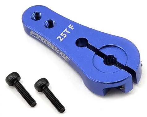 Protek Rc 4Mm Aluminum Long Clamping Servo Horn (Blue) (25T) 1