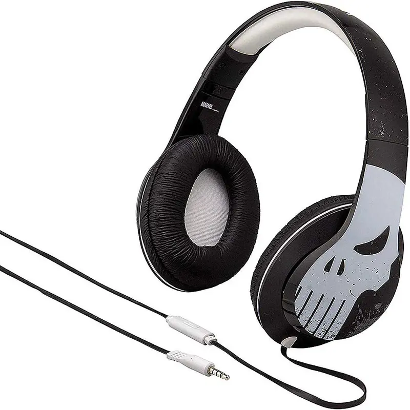 Punisher Over The Ear Wired Headphones With Built In Microphone 1