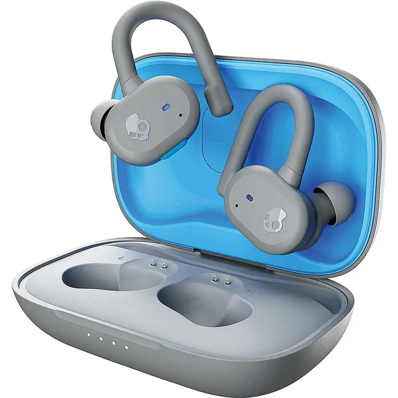 Push Active True Wireless Sport Earbuds, Light Grey/Blue 1