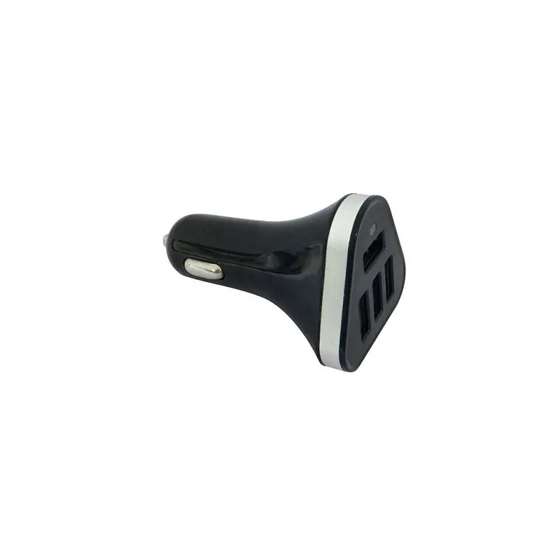 Quad Usb Port Car Charger For Dc Ports, Black 1