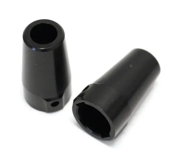 Racers Edge Scx10 Aluminum Rear Axle Cups, Black *Discontinued 1