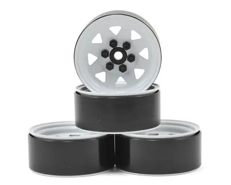 Rc4wd 6 Lug Wagon 1.9 Stamped Beadlock Steel Wheel (White) (4) 1