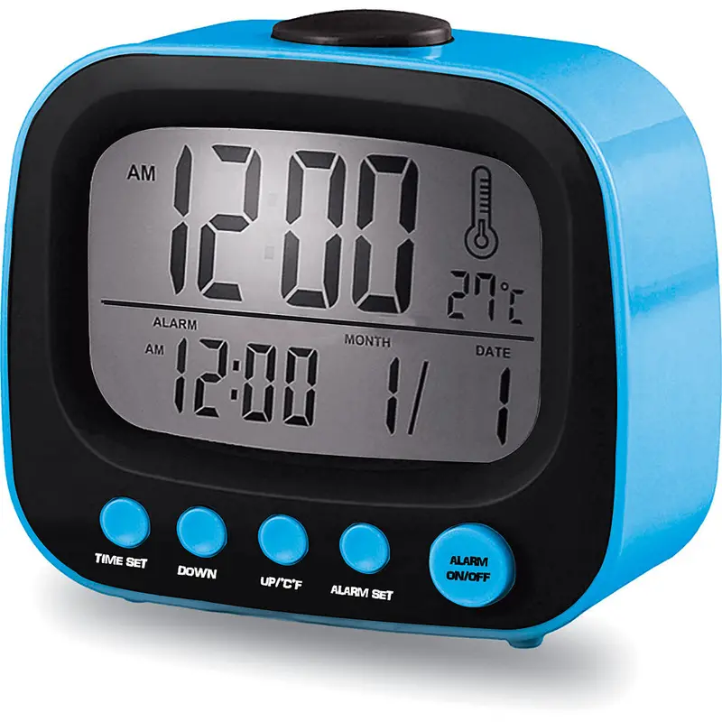 Retro Alarm Clock, Blue 1