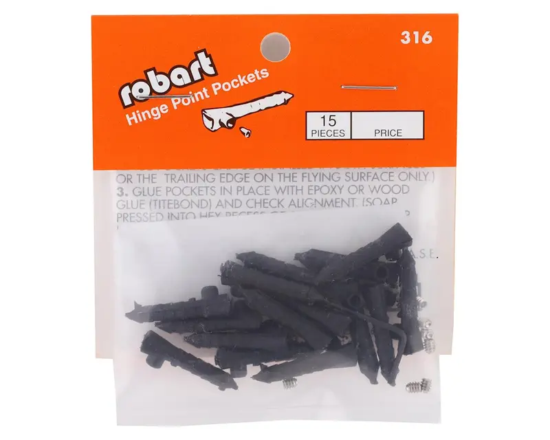 Robart 1/8" Hinge Point Pocket (15Pcs) 1