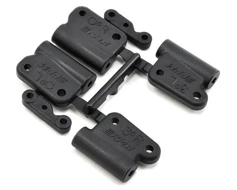 Rpm 0° & 3° Hybrid Gearbox Rear Mount Set (Black) 1