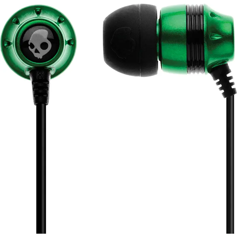 S2indy-037 "Ink'd" Mic'd Earbuds, Green/Black 1