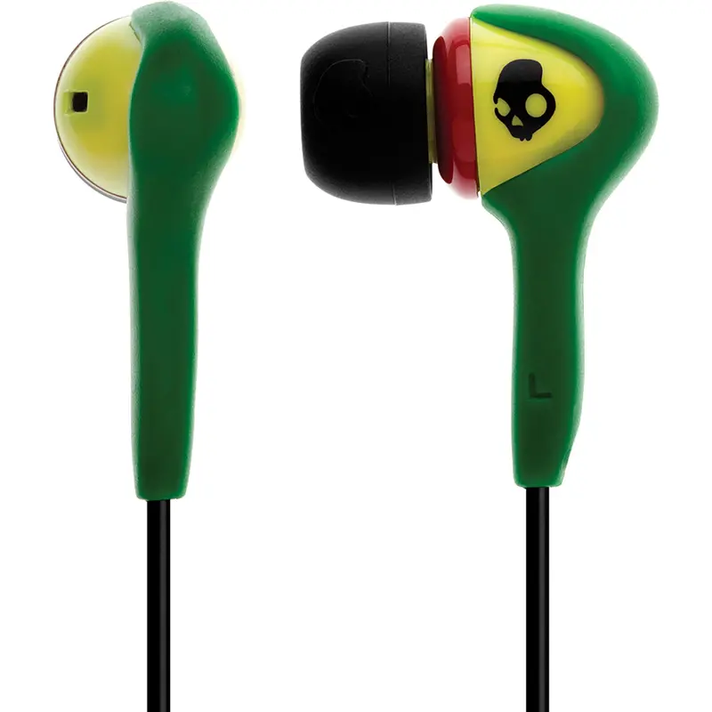S2sbdz-058 "Smokin' Buds" In-Ear Earbuds, Rasta 1
