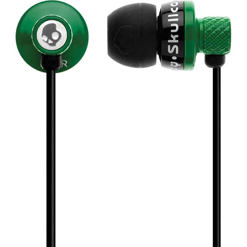 S2ttdz-080 "Titan" In-Ear Earbuds, Black/Green 1