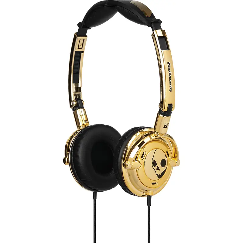 S5lwdz-022 "Lowrider" On Ear Headphones, Gold 1