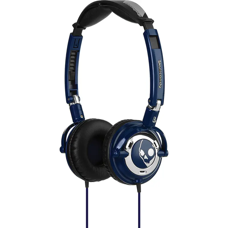 S5lwdz-131 "Lowrider" On Ear Headphones, Navy/Chrome 1