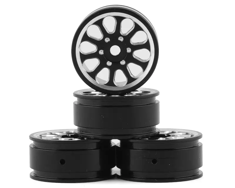 Samix Scx24 Aluminum 1.0" Wheel Set (Black) (4) 1