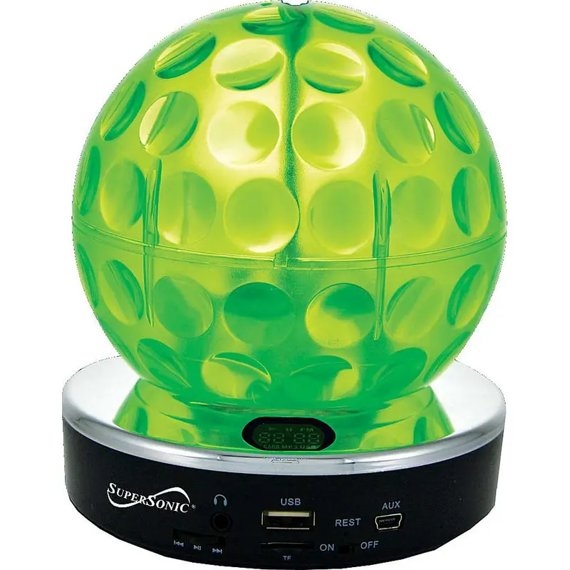 Sc-1379Gn Disco Ball Speakers, Green 1