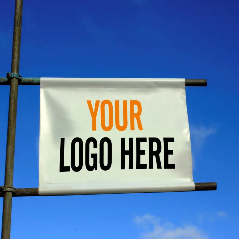 Scaffold Banner With Tube Pockets And Eyelets Printed 1