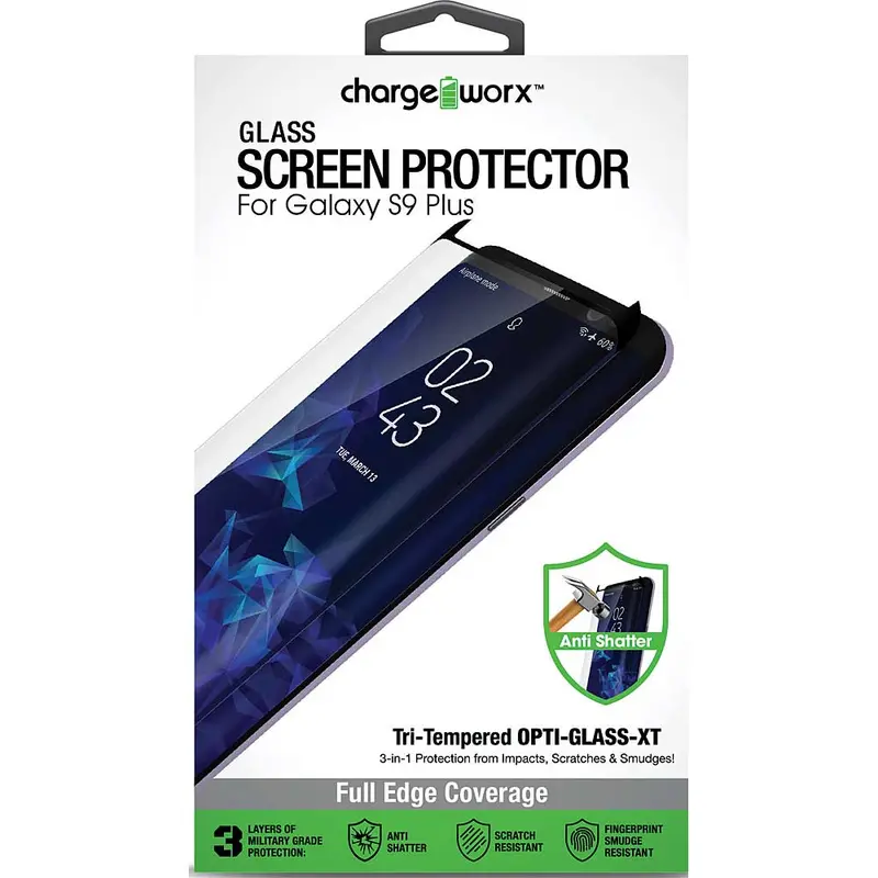 Screen Protector For Galaxy S9 Plus, Black 1