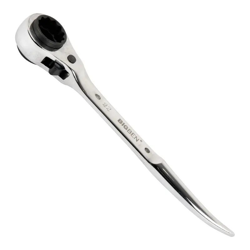 Semi-Flush Short Steel Podger Ratchet With Tether Hole 1