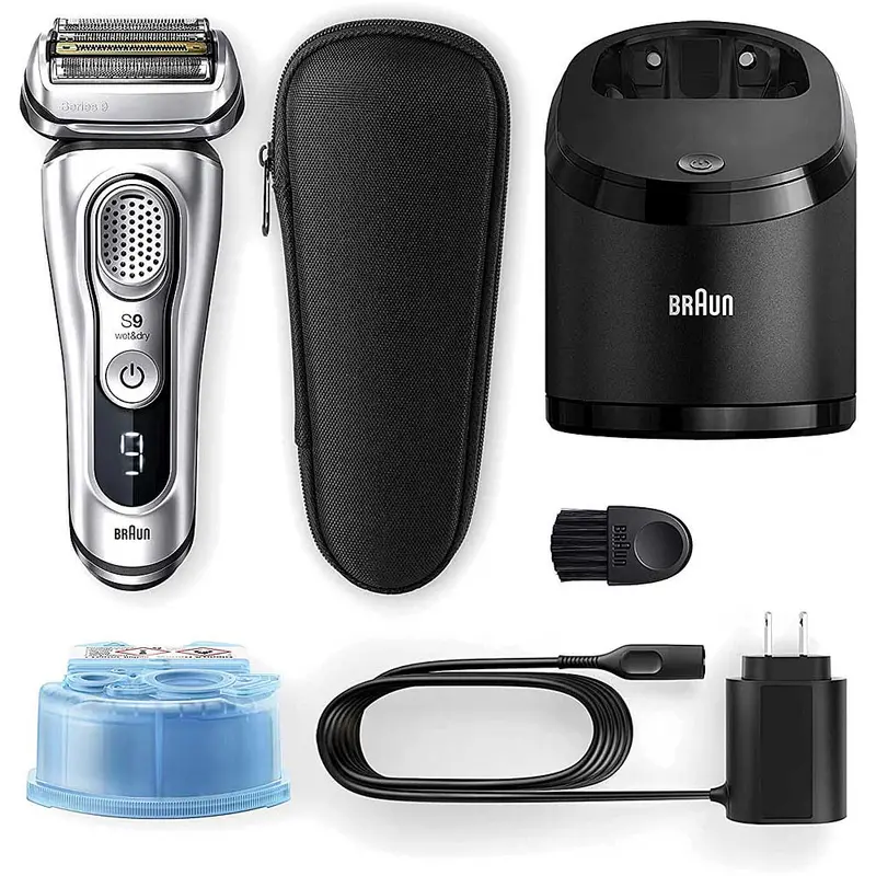 Series 9 Electric Shaver With Precision Trimmer, Rechargeable, Wet & Dry Foil Shaver, Clean & Charge Station & Travel Case 1
