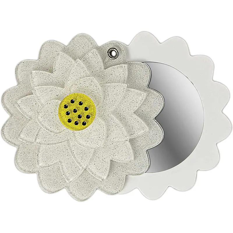 Smartphone Mirror W/ 3M Strong Adhesive, Whiteflower 1