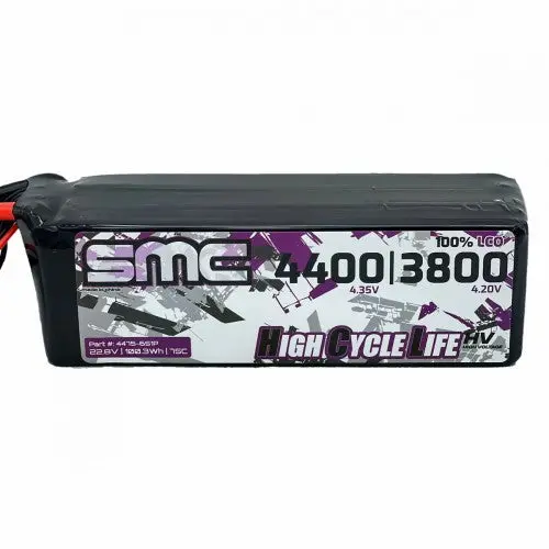 Smc Hcl-Hvp Flight 22.8V 4400Mah 75C Flight Pack Lipo Battery 1