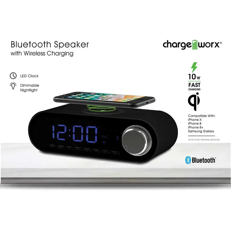 Speaker System With Wireless Charging, Black 1