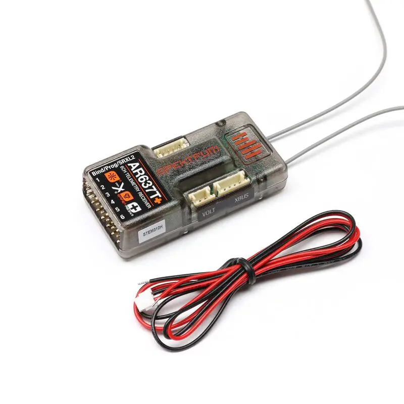 Spektrum Rc Ar637t+ Dsmx 6-Channel As3x+ & Safe Telemetry Receiver 1