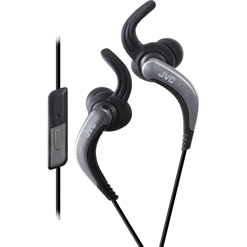 Sports Clip Earbuds W/Remote & Mic, Black 1