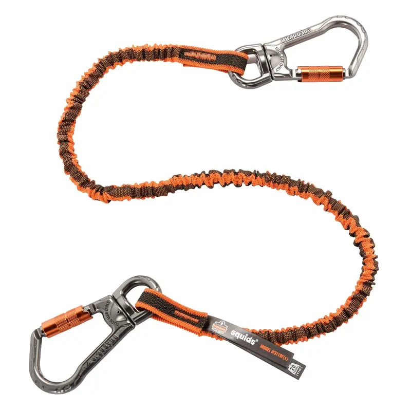Squids® 3119F(X) Tool Lanyard With Double-Locking Dual Swivel Carabina 1
