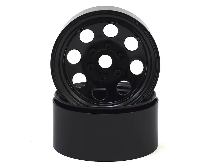 Ssd Rc 8 Hole 1.9” Steel Beadlock Wheels (Black) 1