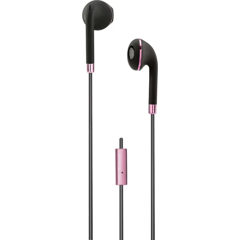 Stereo Earbuds, Black/Rose Gold 1