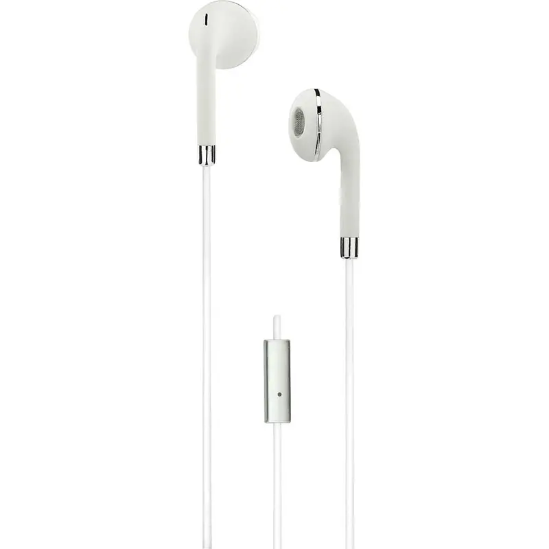 Stereo Earbuds, White/Silver 1