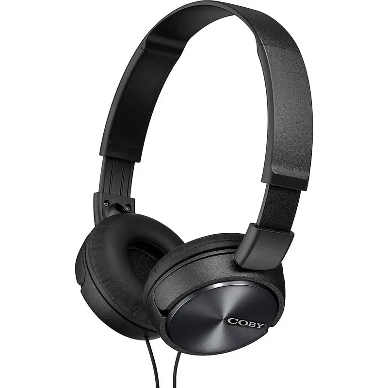 Stereo Headphones W/Mic, Black 1