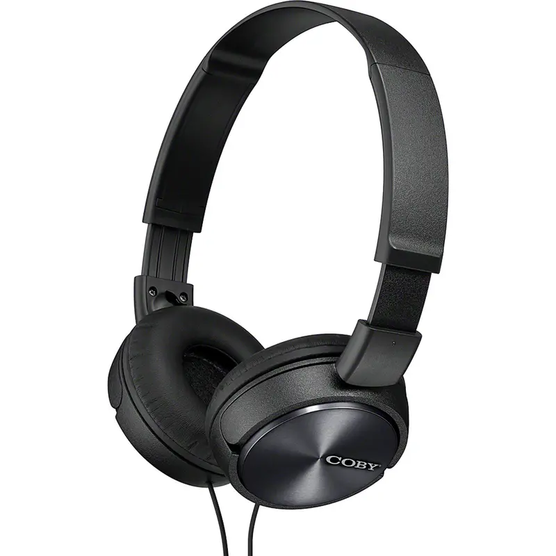 Stereo Headphones W/Mic, Black 1