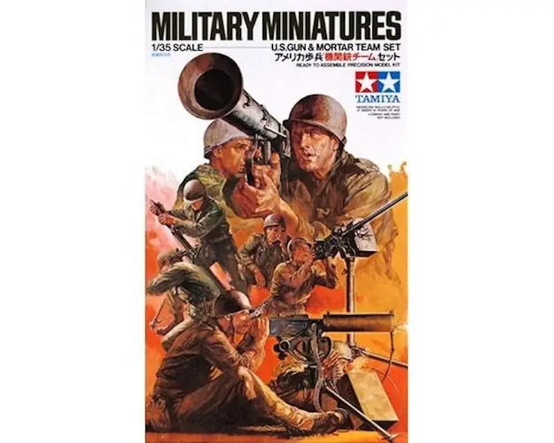 Tamiya 1/35 U.S. Gun & Mortar Team Figure Set (8) 1