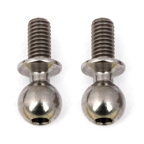 Team Associated 6Mm Factory Team Heavy Duty Titanium Ball Stud Set (2) 1