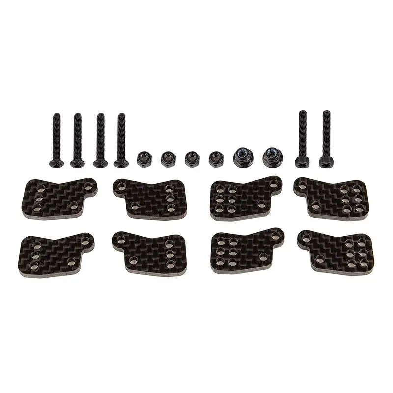 Team Associated Rc8b4.1 Carbon Fiber Rear Hub Tower Set (4Pcs) 1