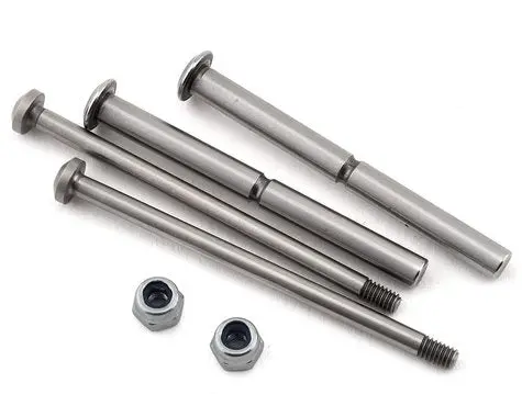 Team Losi Racing Polished Front Hinge Pin & King Pin Set 1